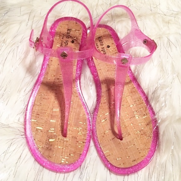 kate spade Shoes New Kate Spade Yari Glitter Jelly Sandals Poshmark